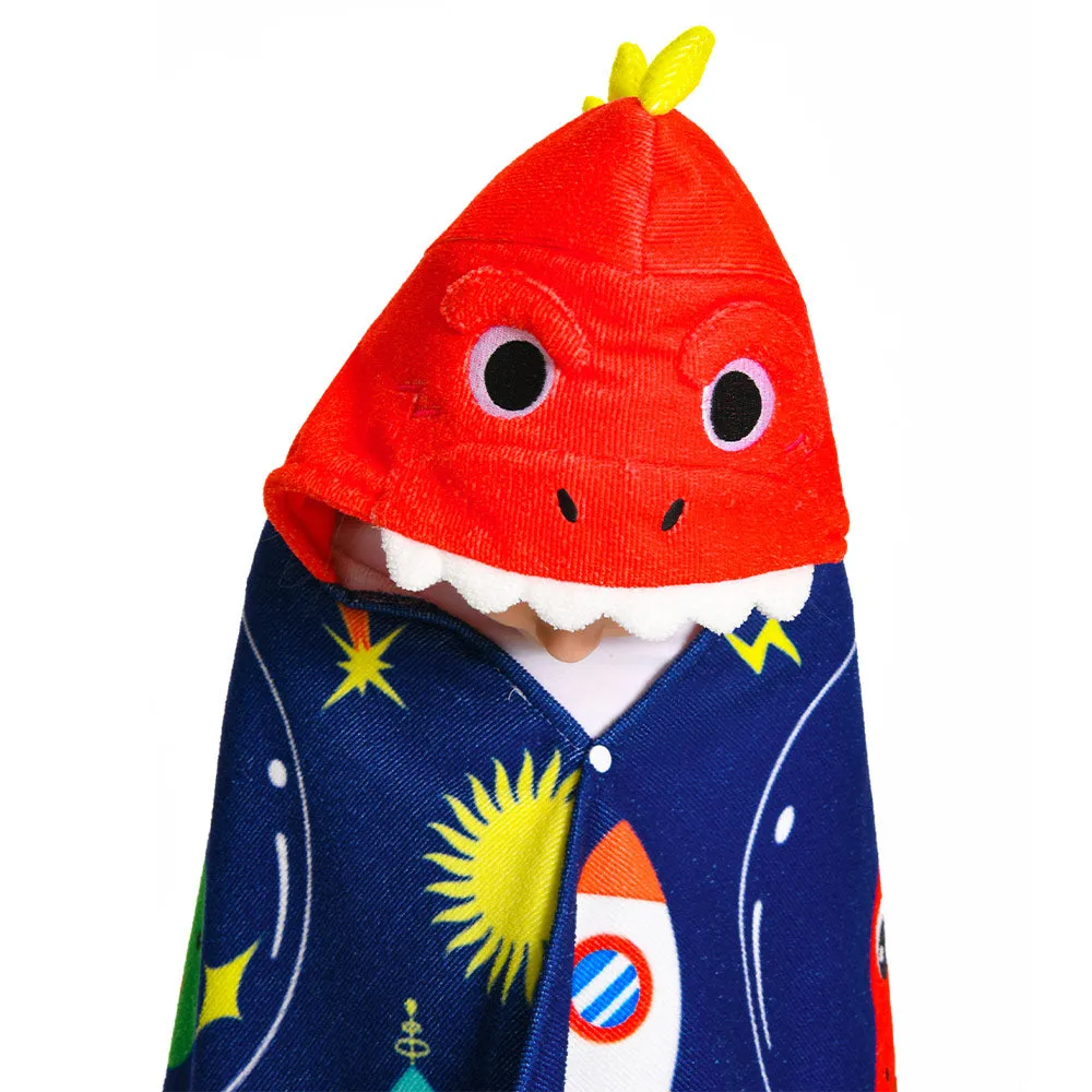 OLAOLA Kids Printed Space Dinosaur Animal Beach Towels Blanket Plush Soft Absorbent Microfibre Outdoor Homewear