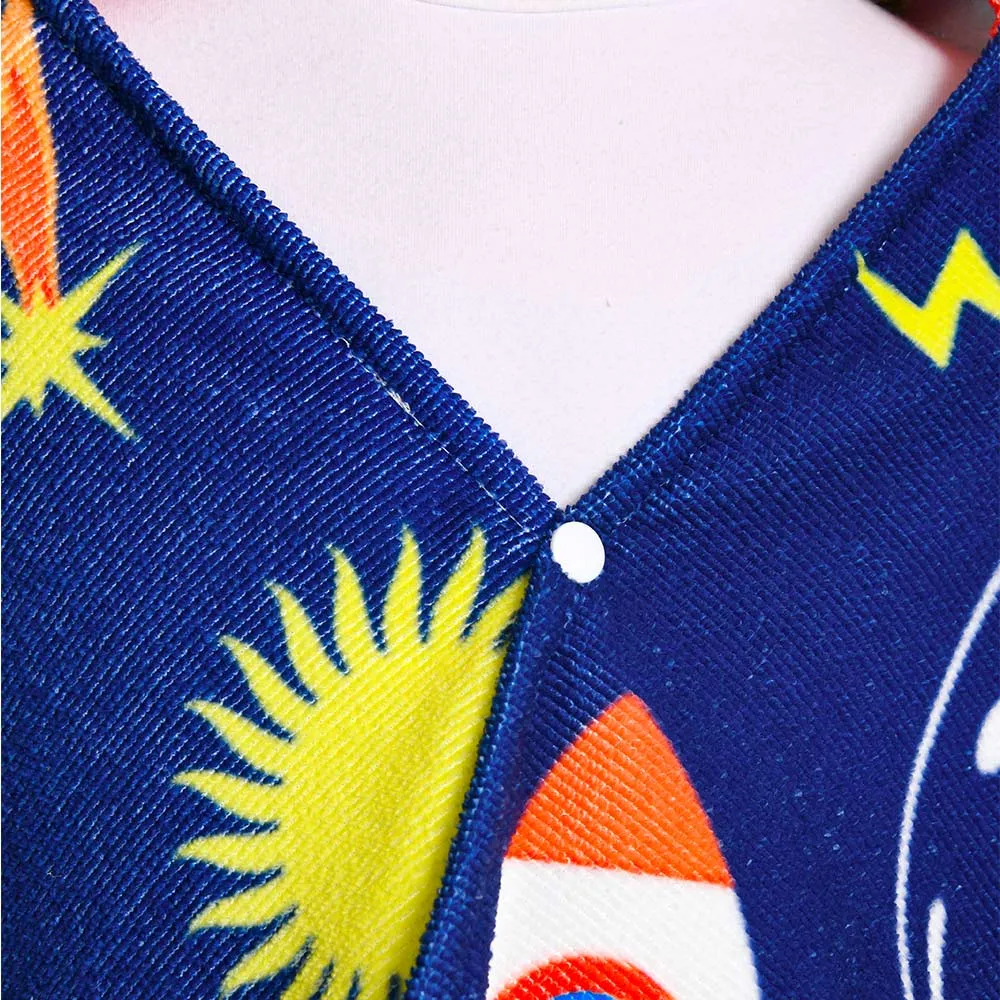 OLAOLA Kids Printed Space Dinosaur Animal Beach Towels Blanket Plush Soft Absorbent Microfibre Outdoor Homewear