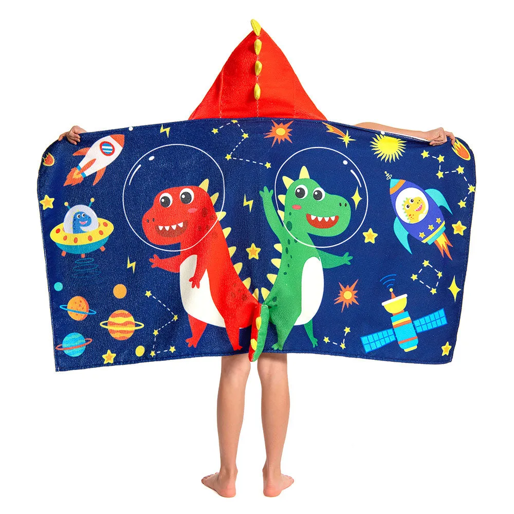 OLAOLA Kids Printed Space Dinosaur Animal Beach Towels Blanket Plush Soft Absorbent Microfibre Outdoor Homewear