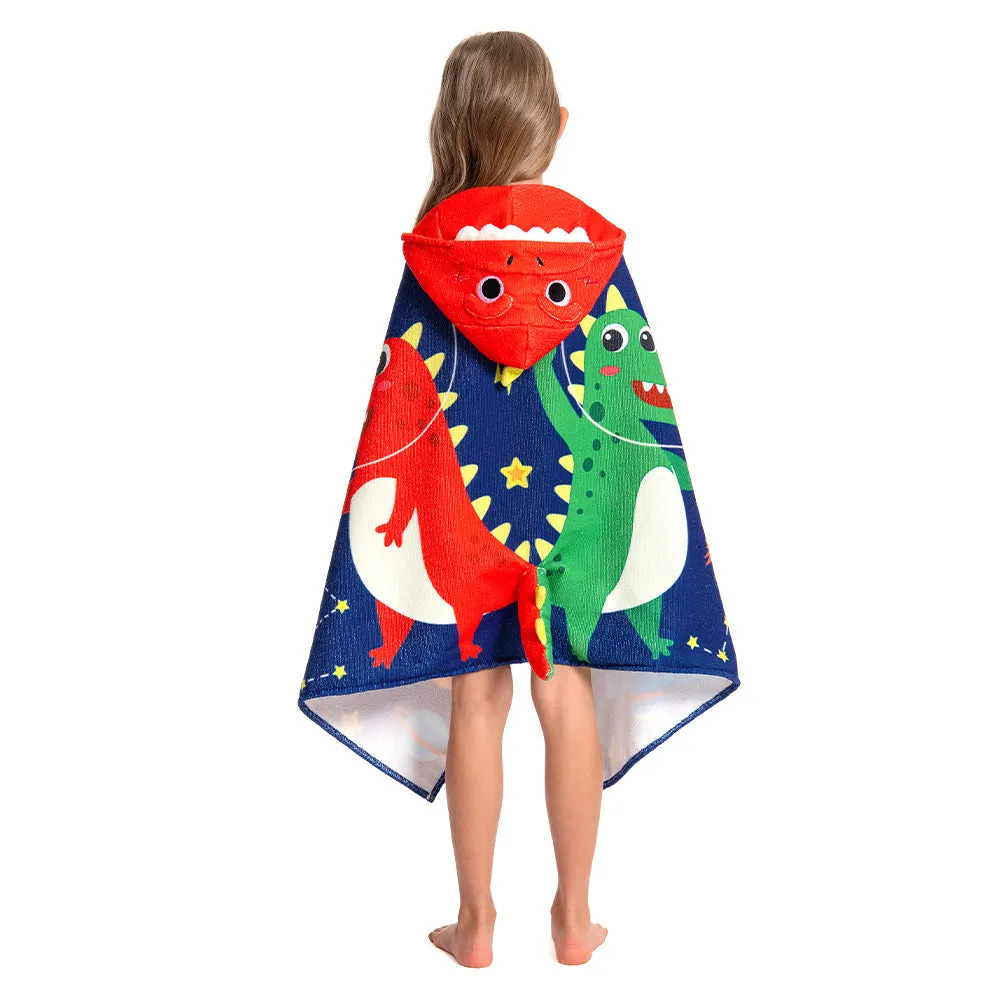 OLAOLA Kids Printed Space Dinosaur Animal Beach Towels Blanket Plush Soft Absorbent Microfibre Outdoor Homewear