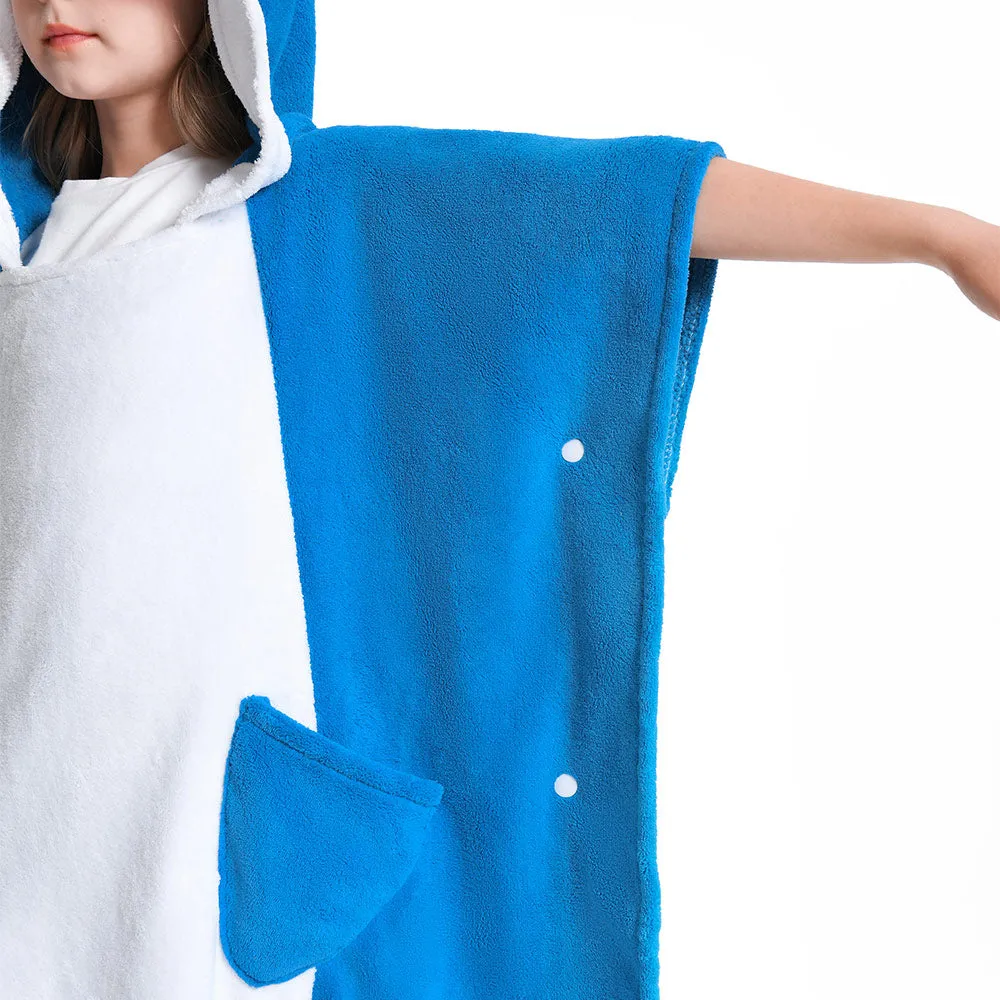 OLAOLA Kids Shark Animal Beach Bath Towels Blanket Plush Soft Coral Fleece Homewear