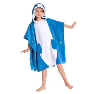 OLAOLA Kids Shark Animal Beach Bath Towels Blanket Plush Soft Coral Fleece Homewear