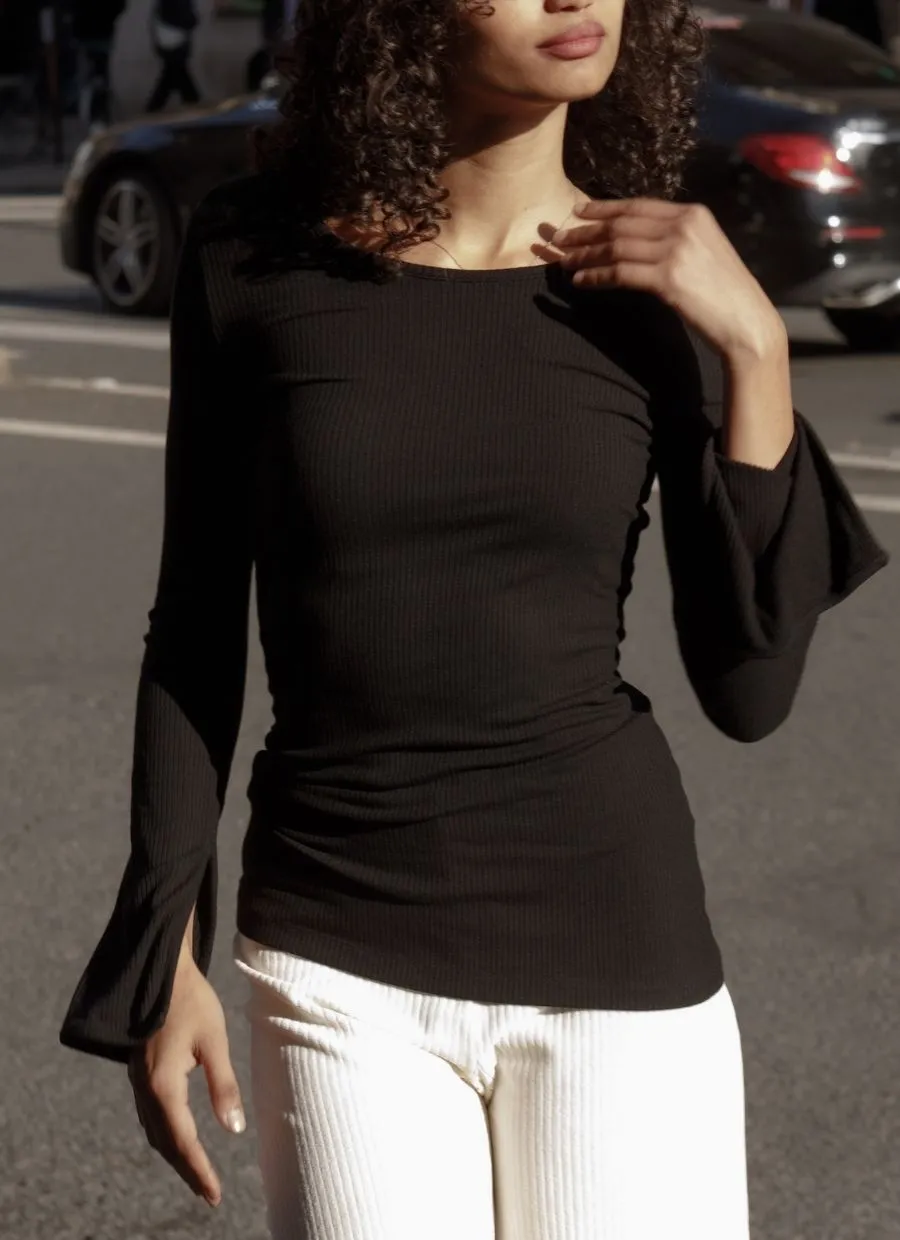 Olivia Longsleeve Modal - Black