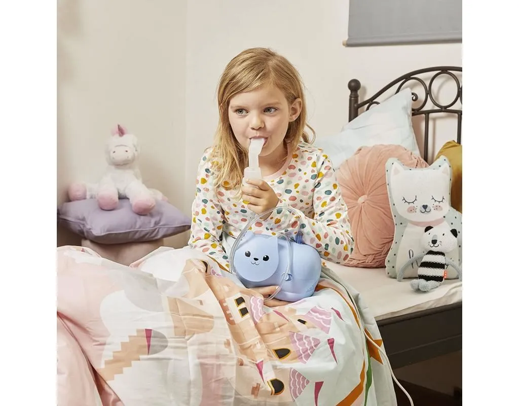 Omron Compressor Nebuliser Machine Compact Inhaler for Kids Adults Use with Kits