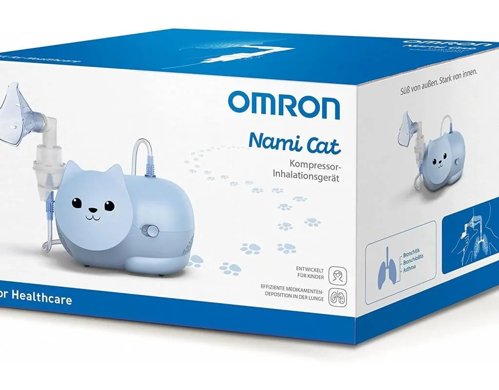 Omron Compressor Nebuliser Machine Compact Inhaler for Kids Adults Use with Kits