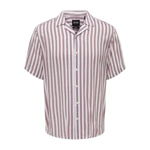 Only & Sons Purple Viscose Shirt