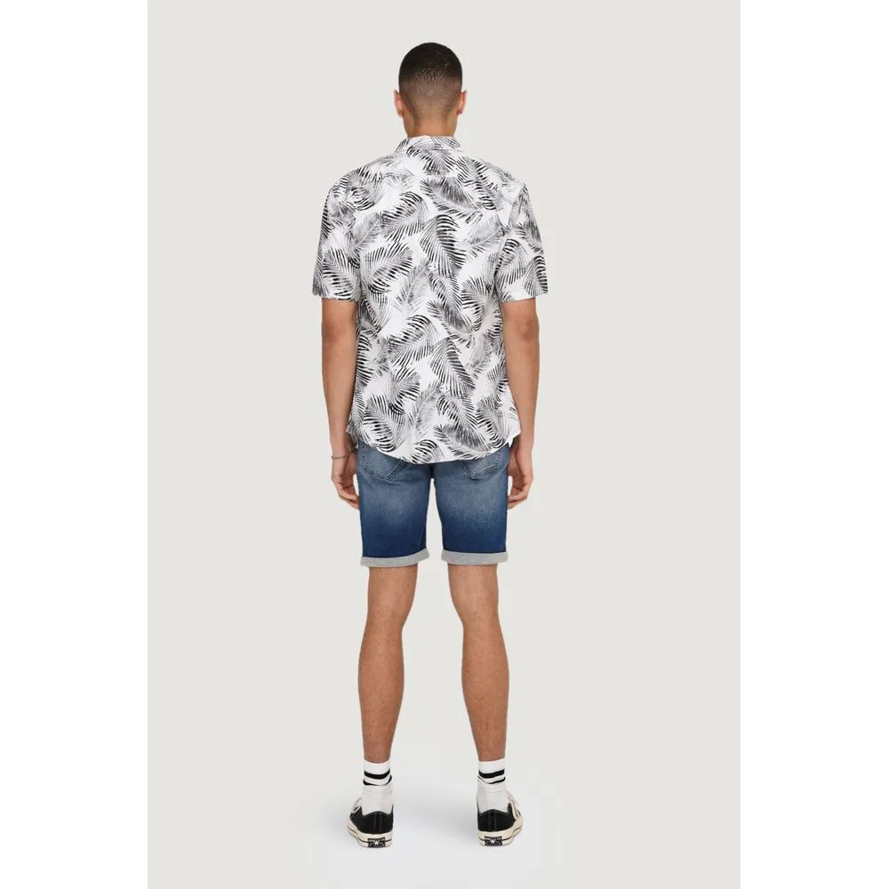 Only & Sons White Cotton Shirt