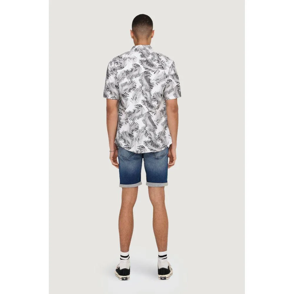 Only & Sons White Cotton Shirt