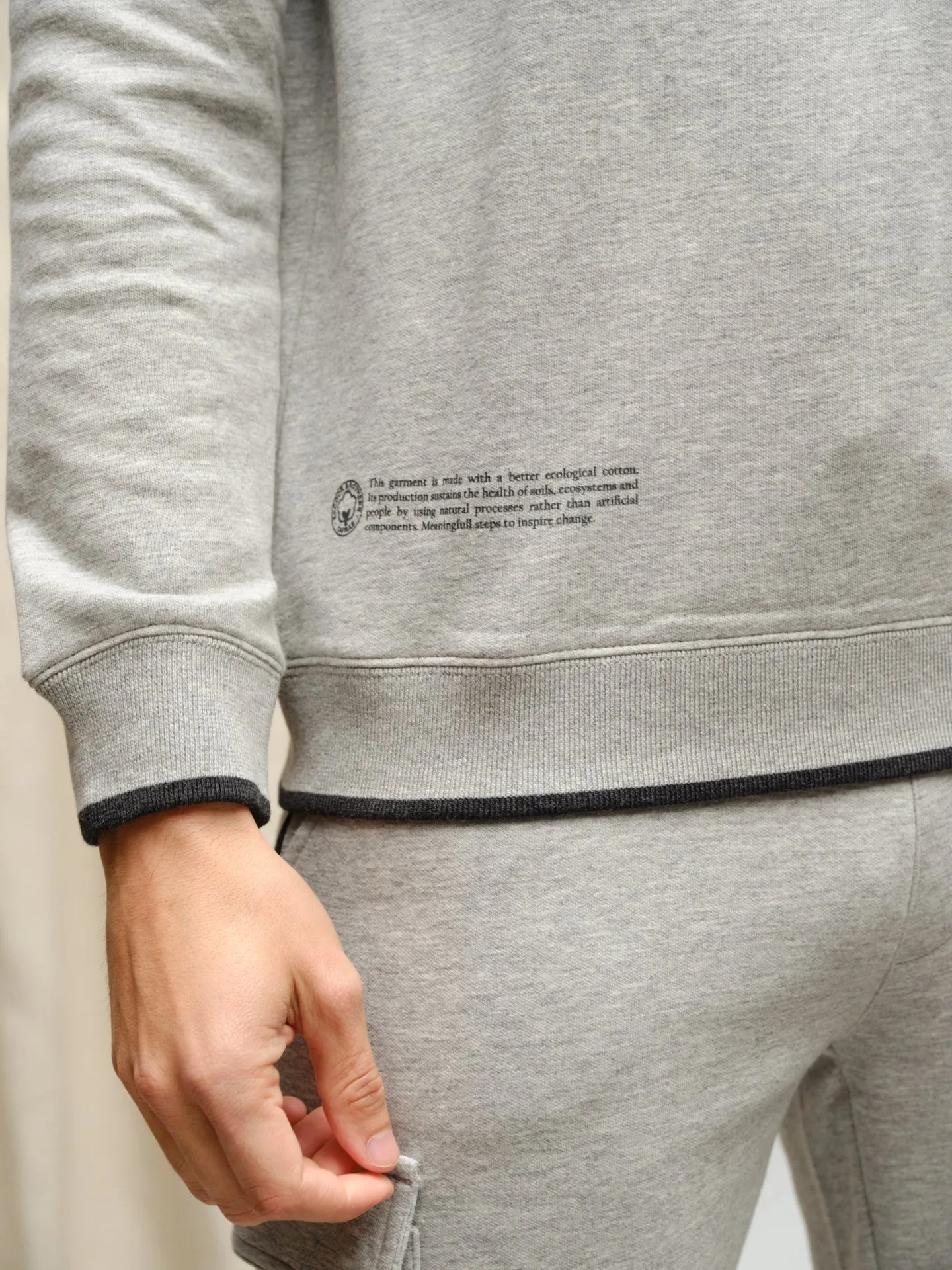 Organic Cotton Capsule Collection crew neck sweatshirt