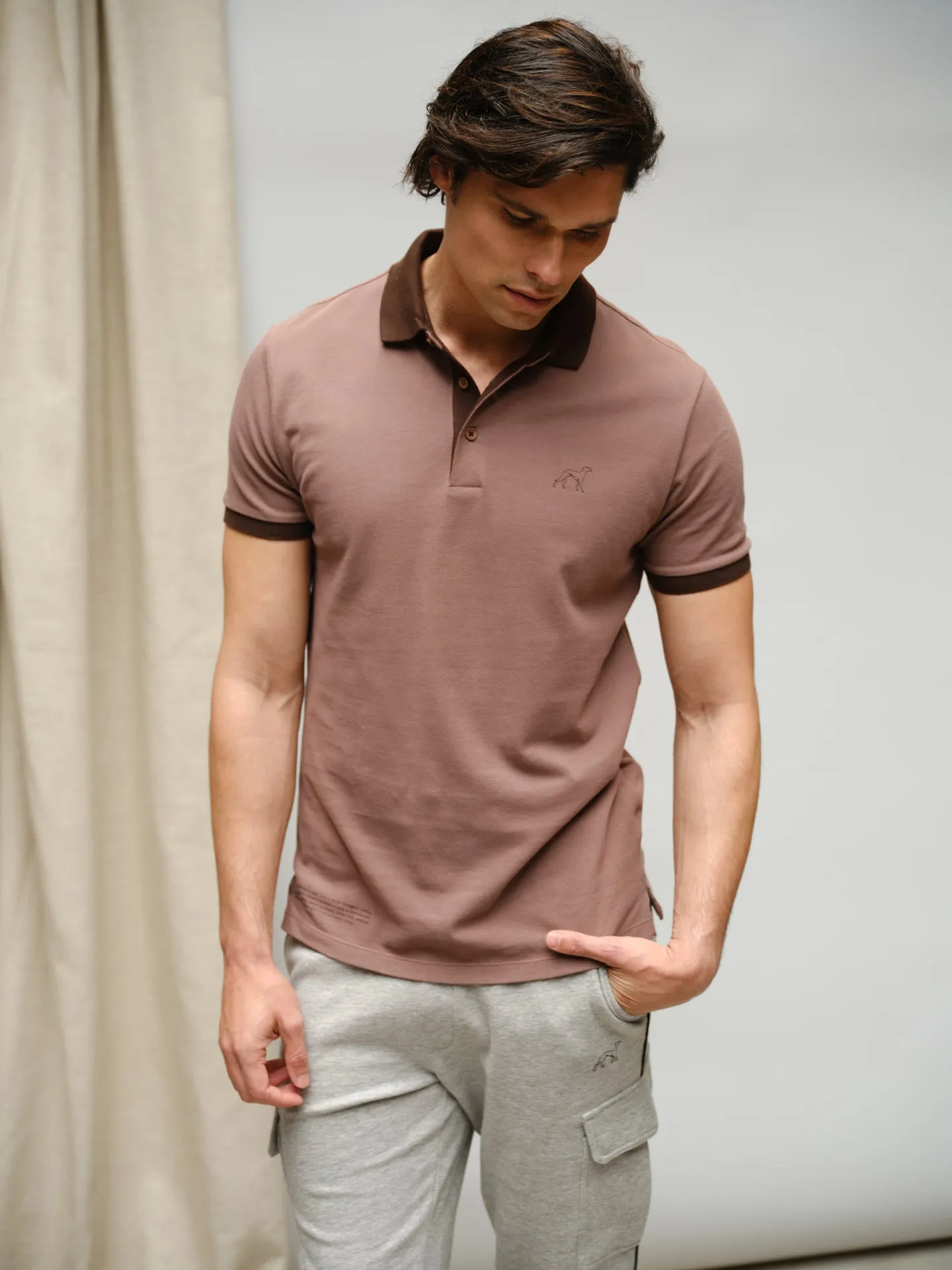 Organic Cotton Capsule Collection slim fit piquet polo shirt