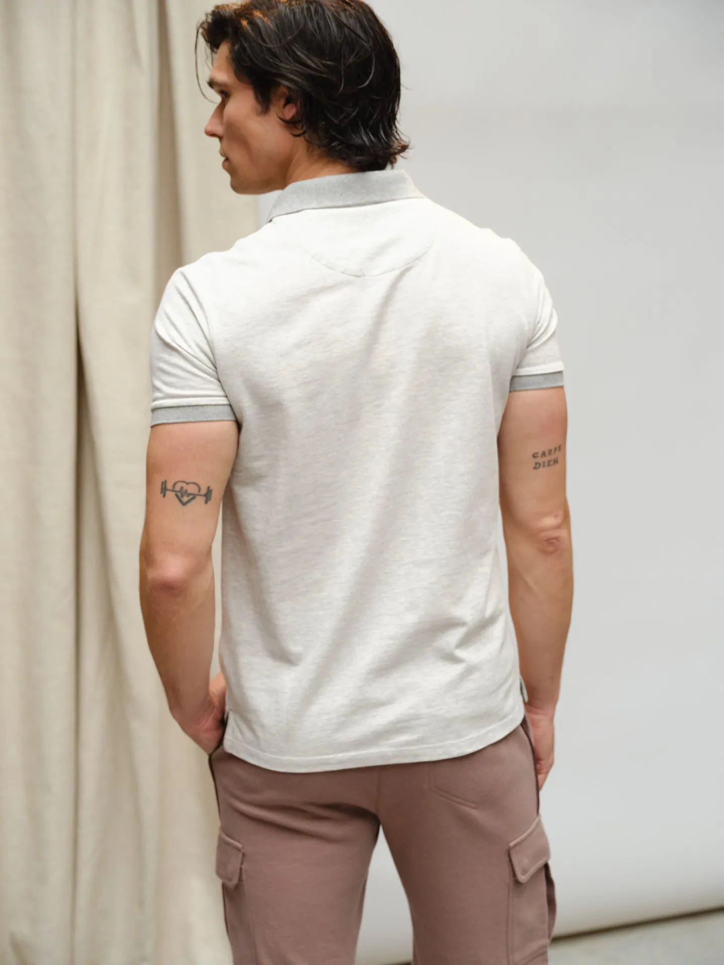 Organic Cotton Capsule Collection slim fit piquet polo shirt