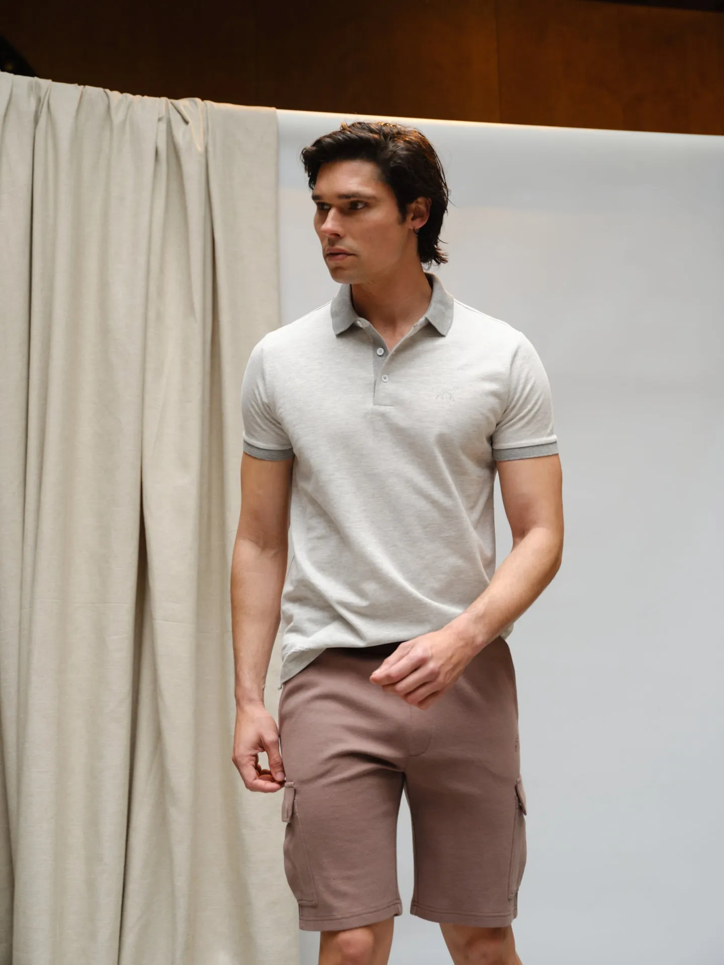 Organic Cotton Capsule Collection slim fit piquet polo shirt