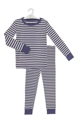 Organic Cotton Toddler Folkstone Grey Stripes Pajama Set