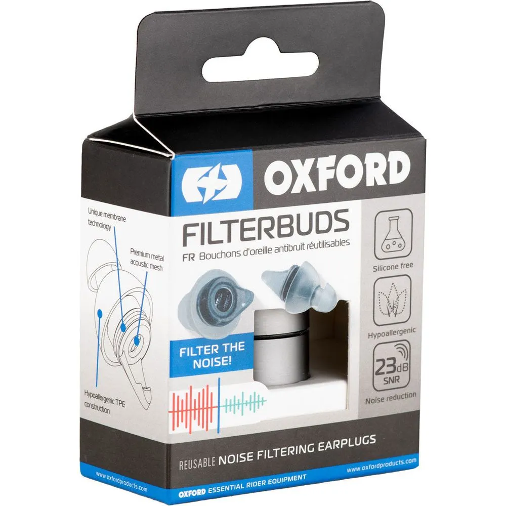Oxford Noise Filtering Ear Plugs Silver