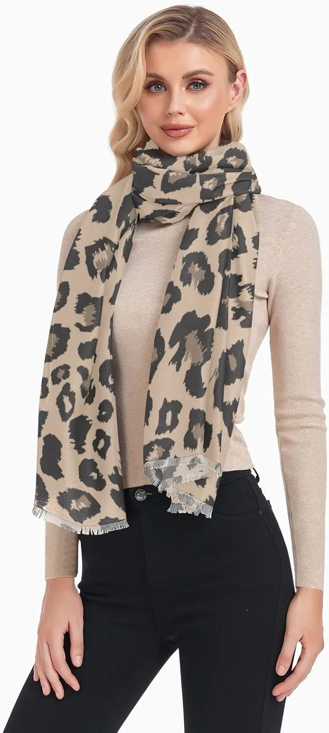 Oyihfvs Woman Long Linen Silk Scarf Soft Head Wrap Silk Shawl Stole Soft Neckerchief