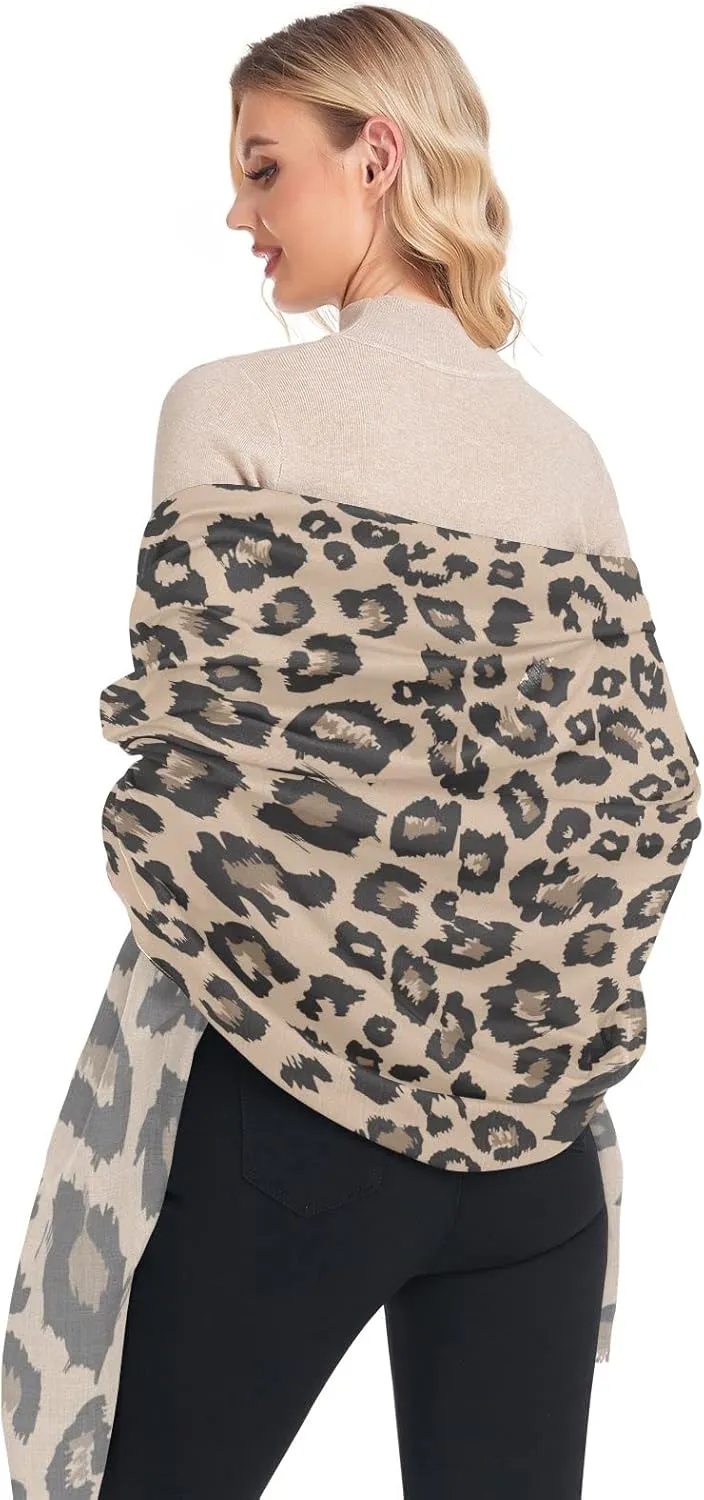 Oyihfvs Woman Long Linen Silk Scarf Soft Head Wrap Silk Shawl Stole Soft Neckerchief