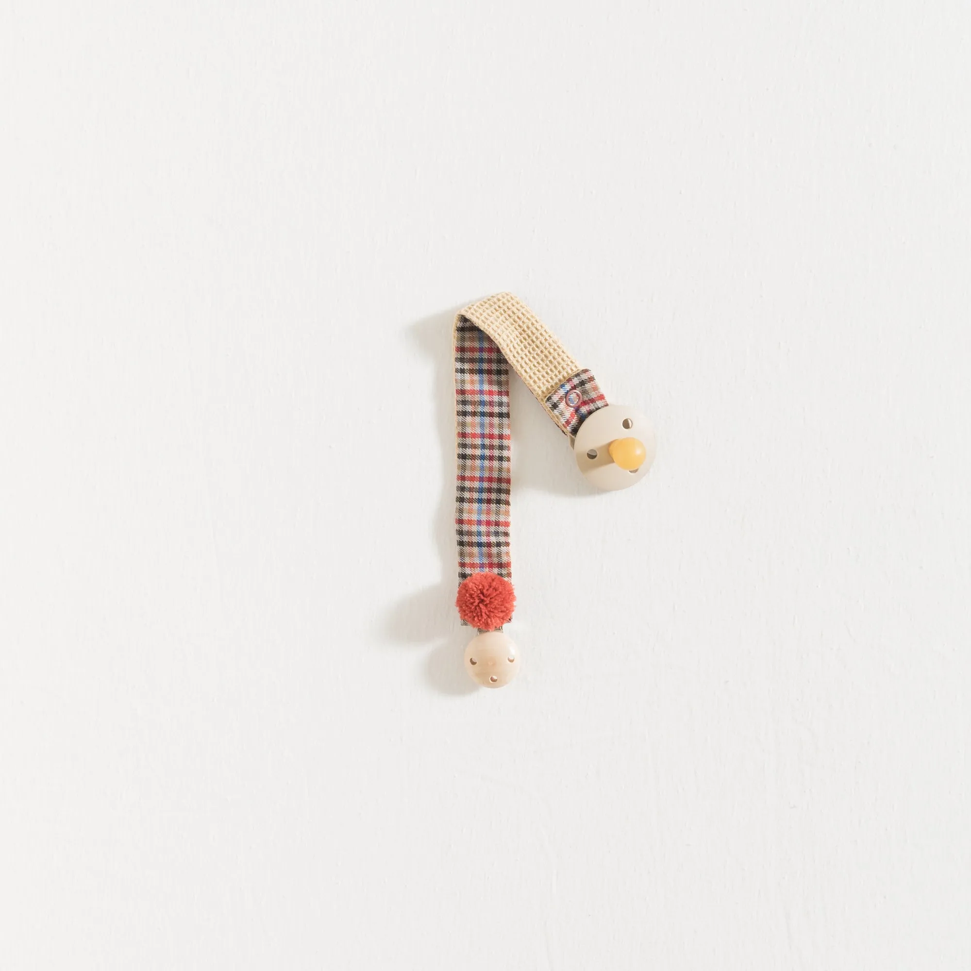 PACIFIER CLIP / CERDANIA CHECKS