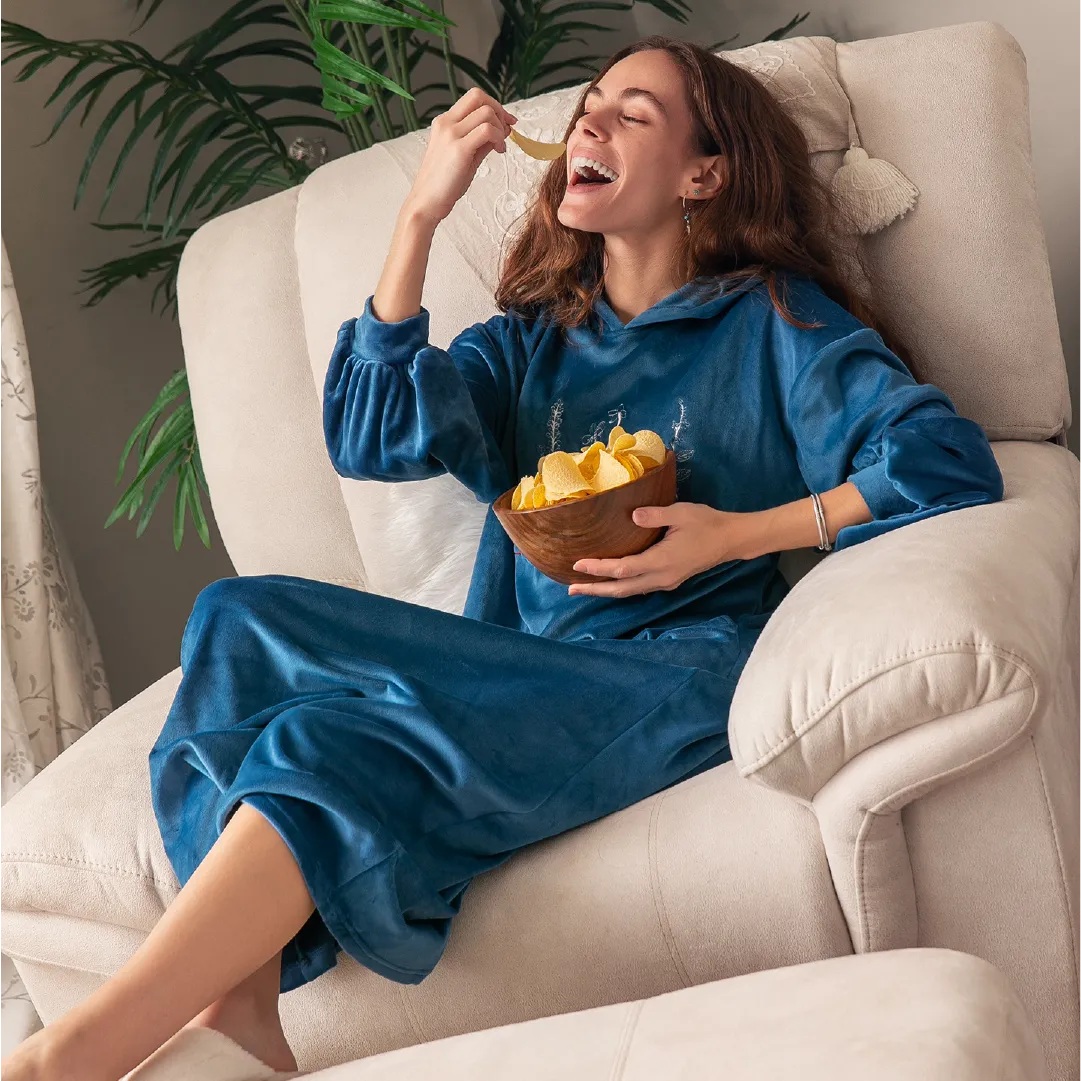 Pajama Dress - Indigo