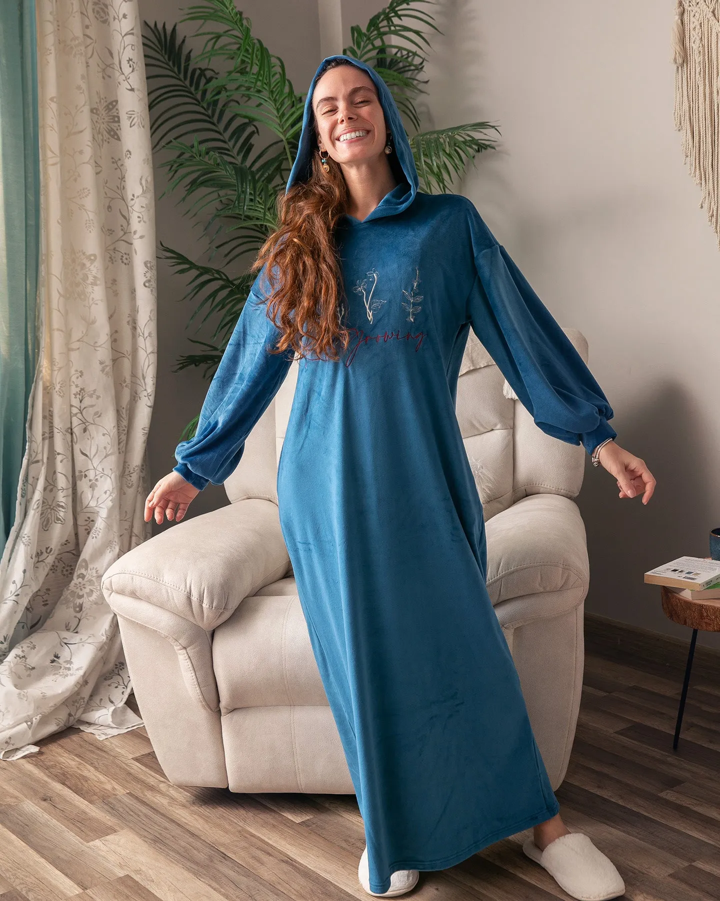 Pajama Dress - Indigo