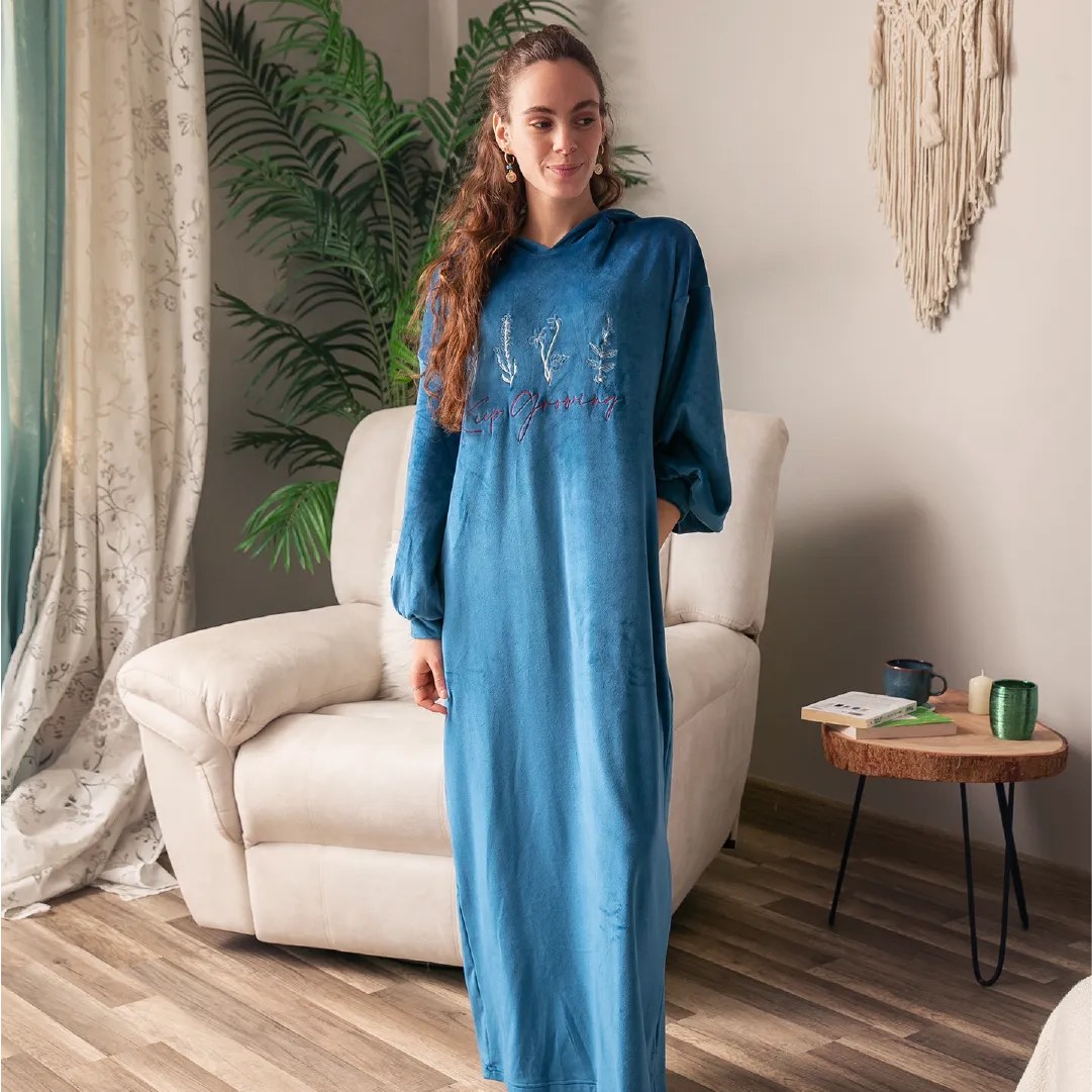 Pajama Dress - Indigo