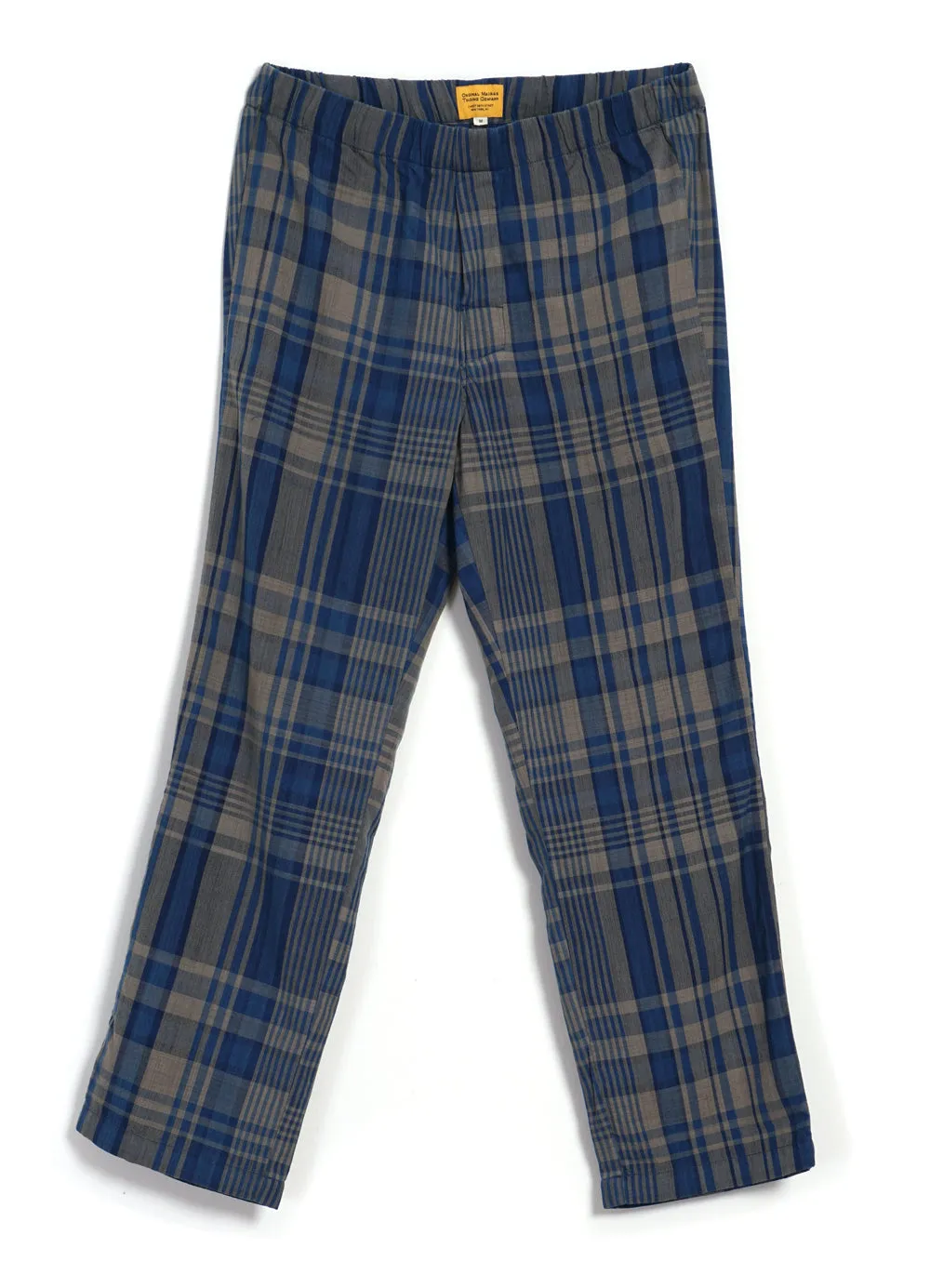 PAJAMA SUIT | Natural Dye Stout Weave | Blue Checks