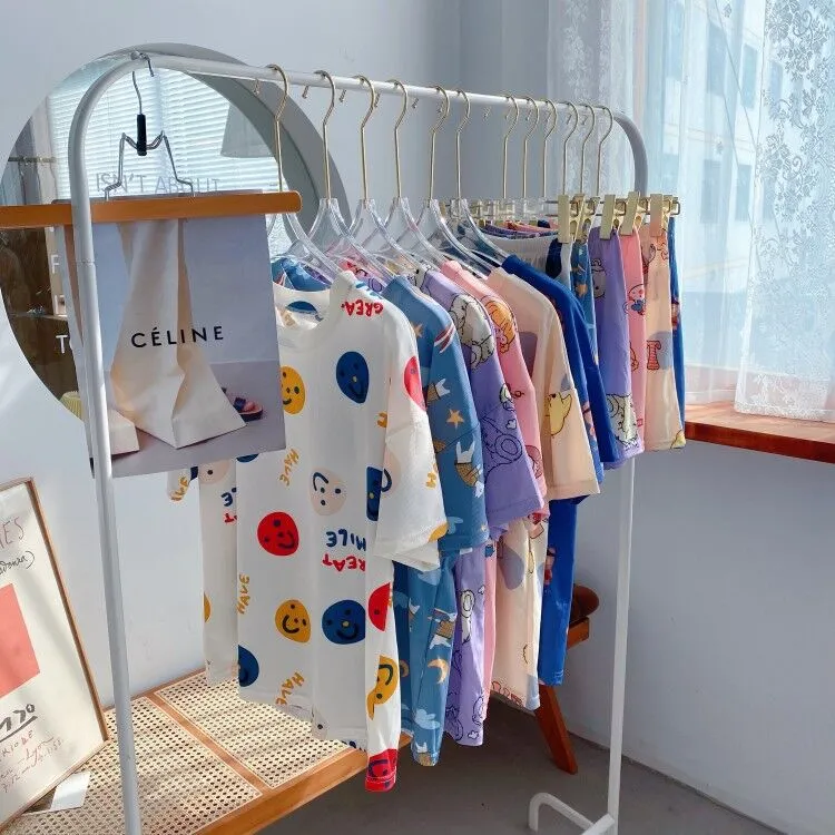 Pajamas Women Summer Silk Short Sleeve Shorts Korean Student Cartoon Outdoor Loungewear Two-Piece Sets Sleepwear