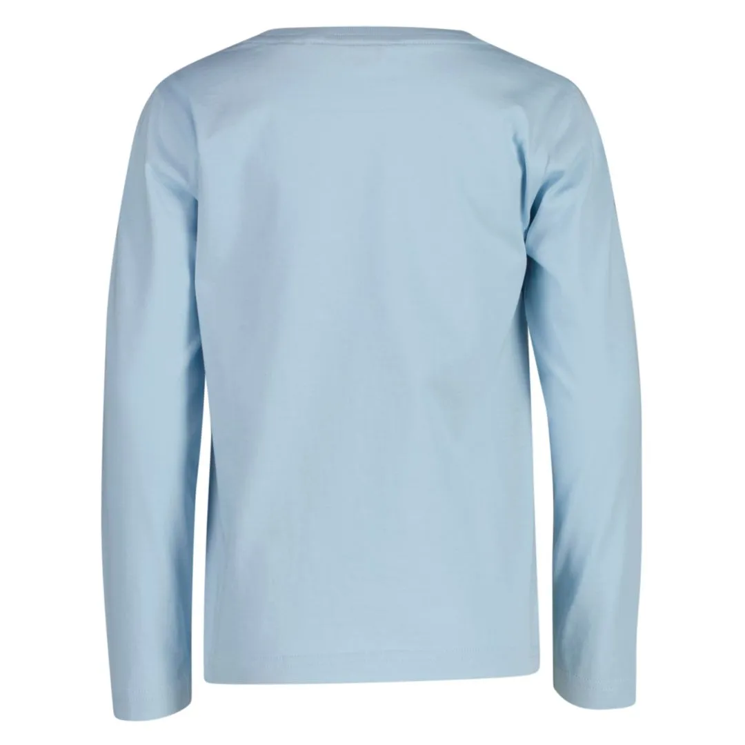 Pale Blue LS Shield Top