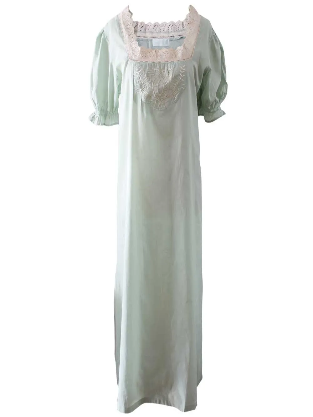 Pale Green Audrey Cotton Nightdress 12-16