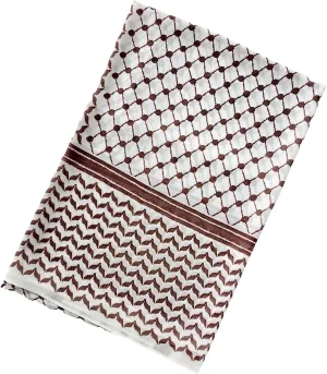 Palestine Scarf - Arab Soft Hijab Bandana 70.87x27.56 Inch | Arab Headscarf | Soft Arab Headscarf | Chiffon