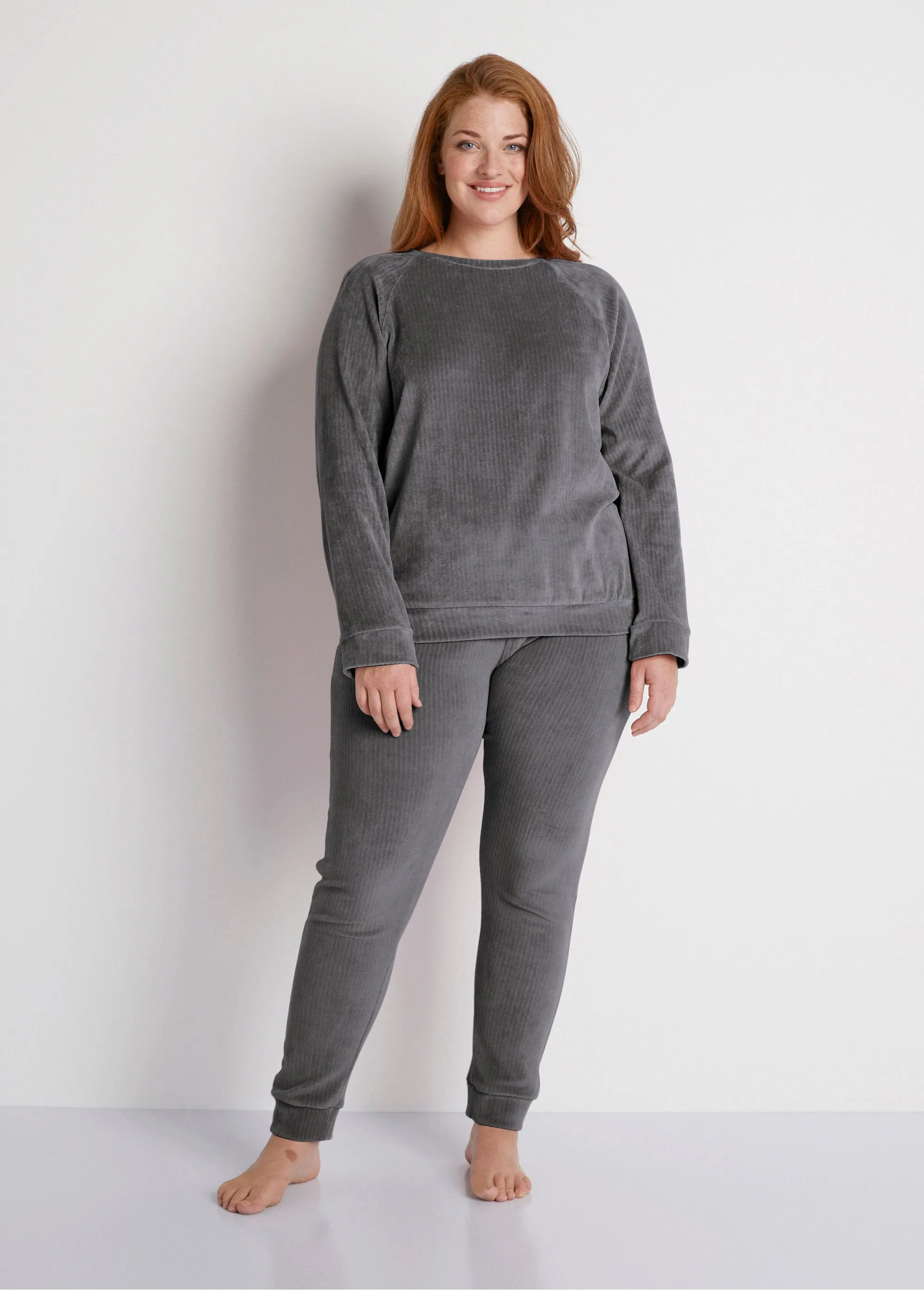 Pantalon de pyjama en velours côtelé