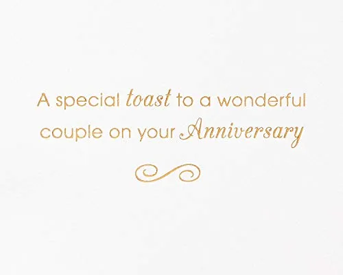 Papyrus Anniversary Card for Couple - Designed by House of Turnowsky (A Special Toast)