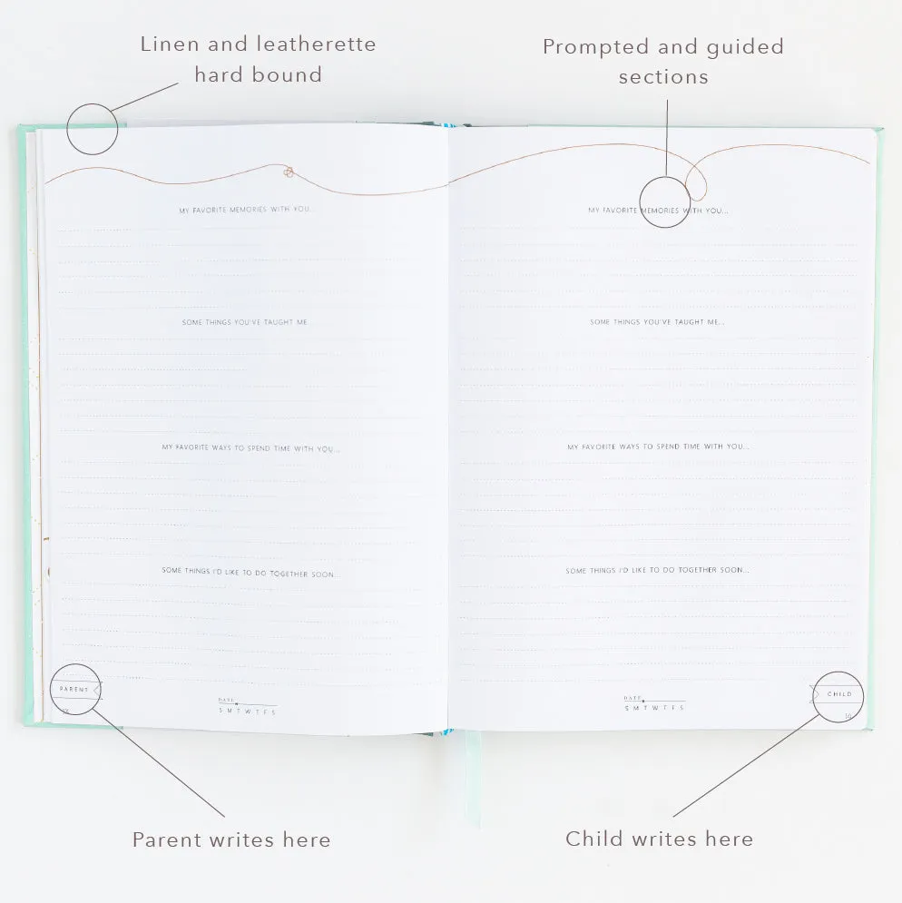 Parent   Child Connection Journal: Spark Creativity, Start Conversations (Dusty Blue)