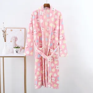 Parent-child Nightgown Thickened Flannel Sleep