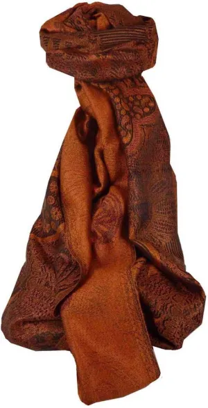 Pashmina & Silk Mens Jamawar Premium Silk Scarf Pattern 4739
