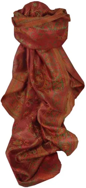 Pashmina & Silk Mens Jamawar Premium Silk Scarf Pattern 5859by
