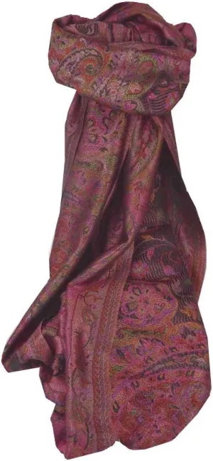 Pashmina & Silk Mens Jamawar Premium Silk Scarf Pattern 6719