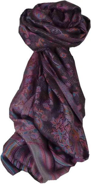 Pashmina & Silk Mens Jamawar Premium Silk Scarf Pattern 7099