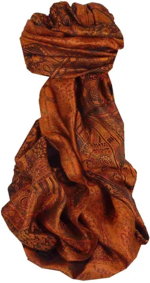 Pashmina & Silk Mens Jamawar Premium Silk Scarf Pattern 7679