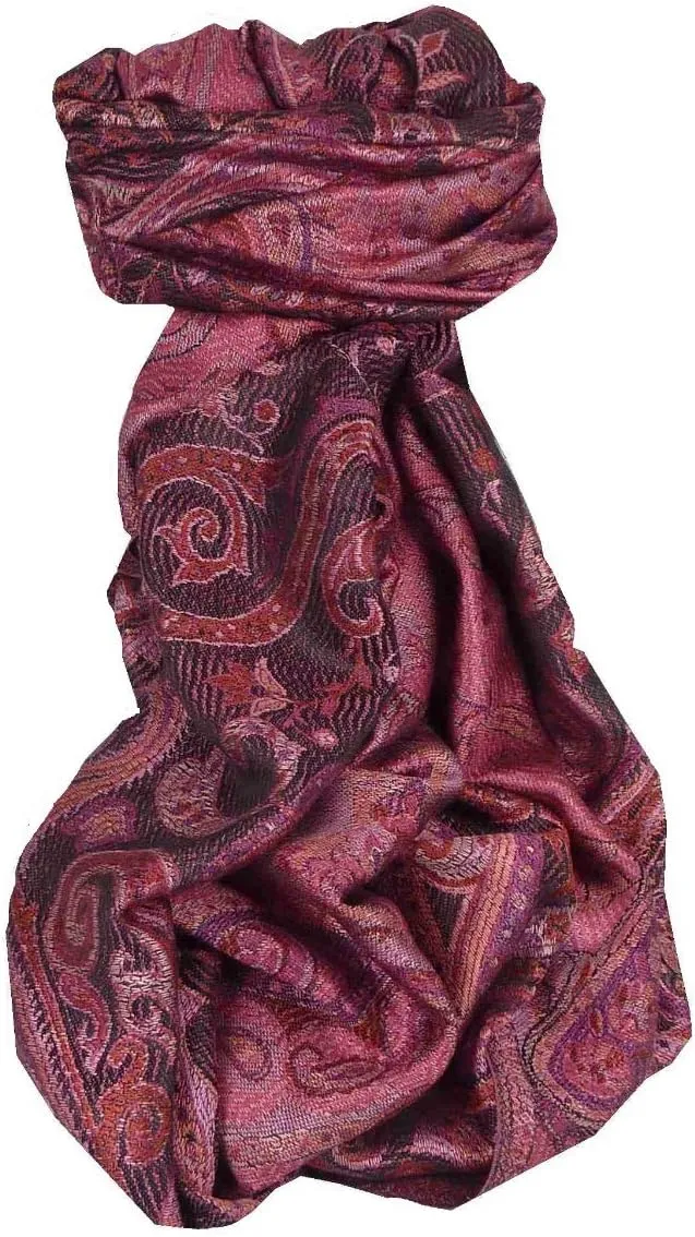 Pashmina & Silk Mens Jamawar Premium Silk Scarf Pattern 7709