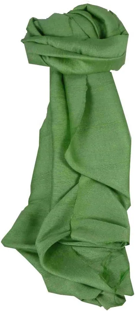 Pashmina & Silk Mens Vietnamese Long Silk Scarf Hue Sage