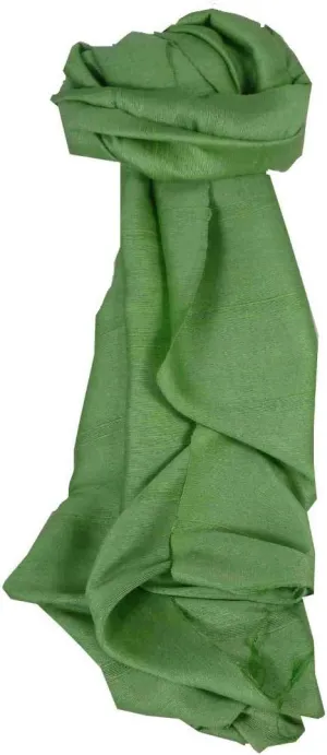 Pashmina & Silk Mens Vietnamese Long Silk Scarf Hue Sage