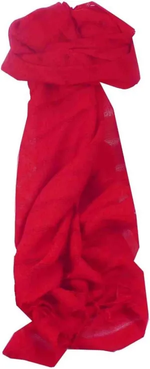 Pashmina & Silk Mens Vietnamese Long Silk Scarf Hue Scarlet