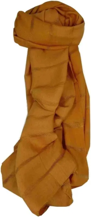 Pashmina & Silk Mens Vietnamese Long Silk Scarf Hue Umber