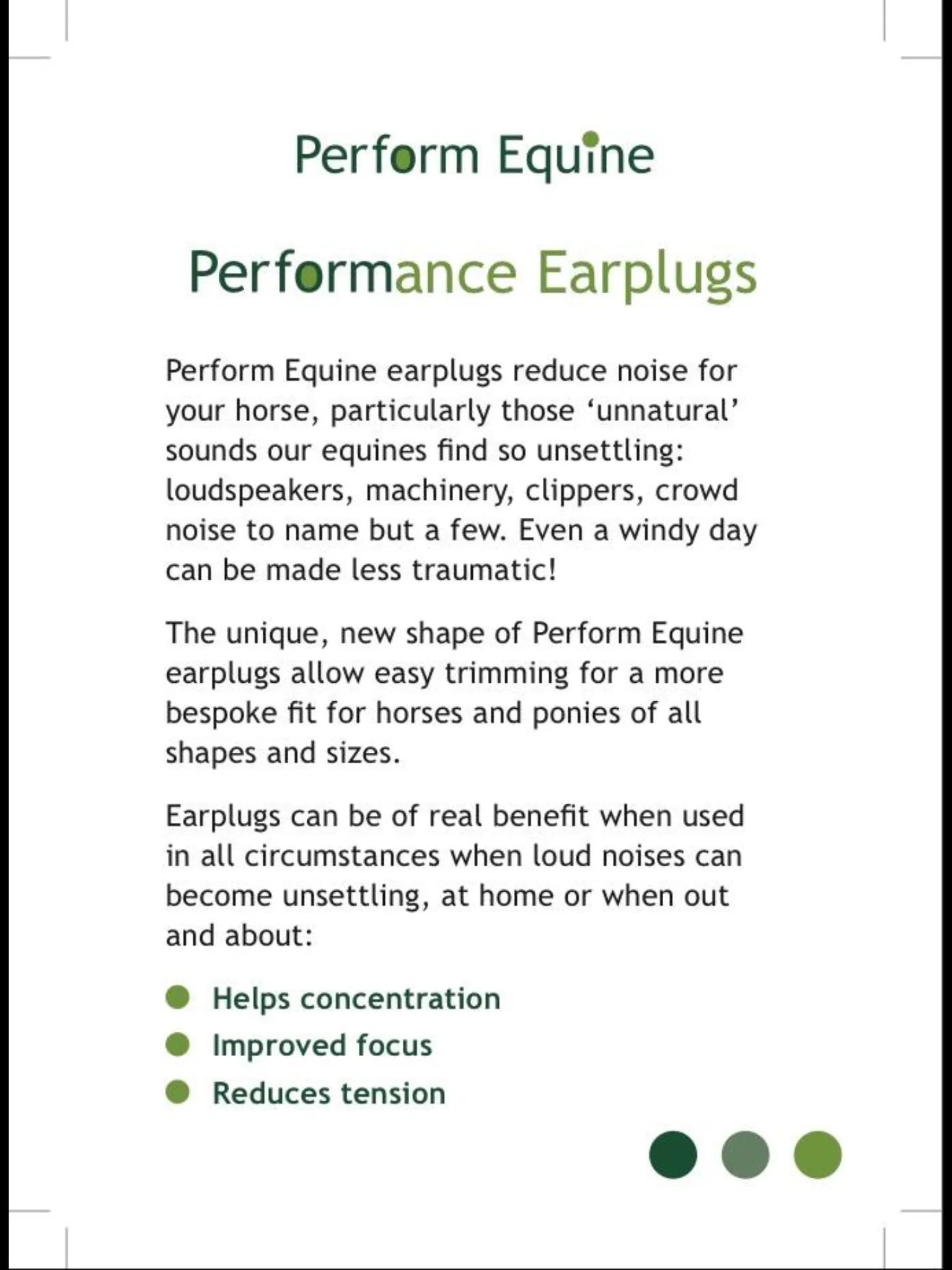 Performance Earplugs