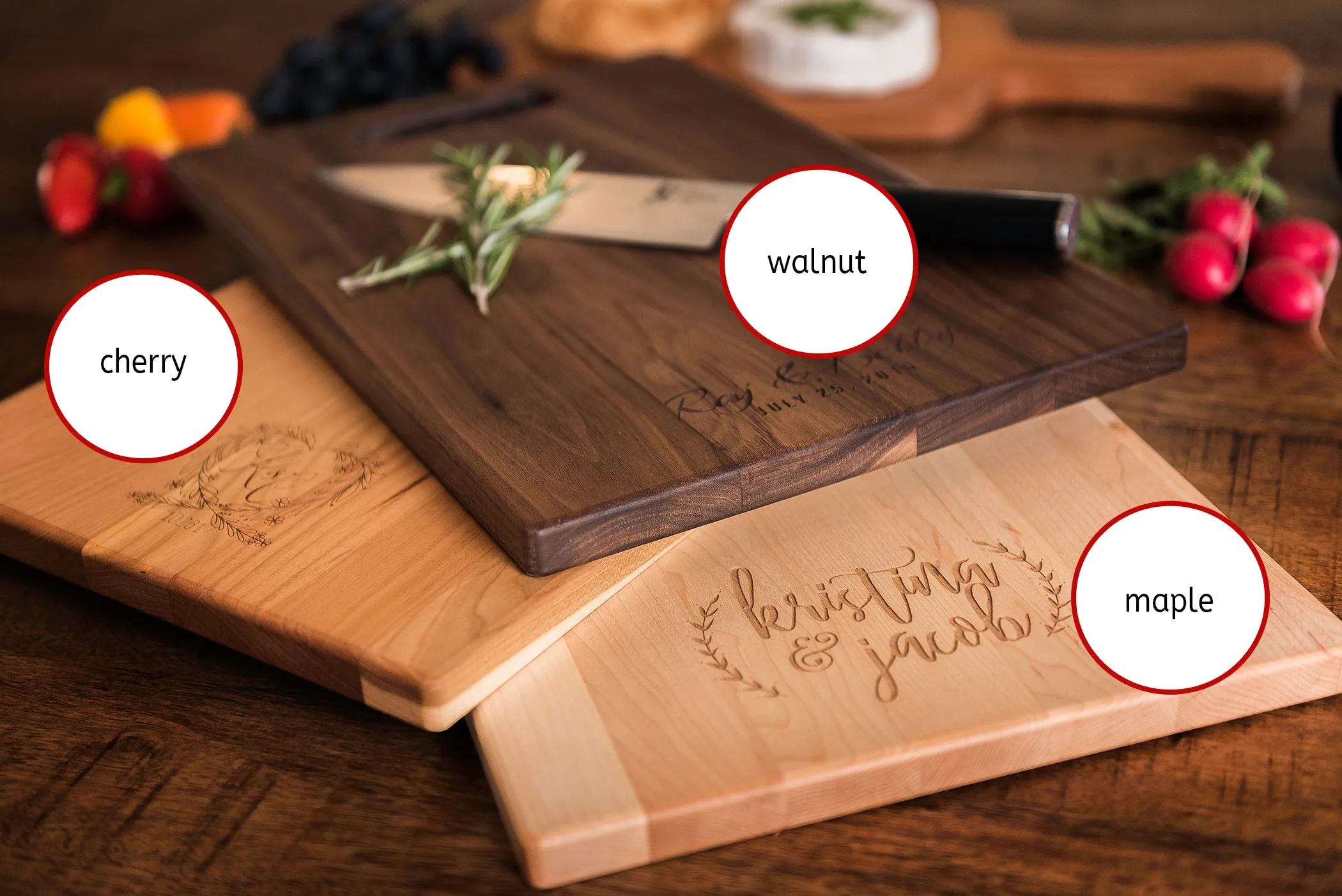 Personalized Celtic Cross Cutting Board | Irish Wedding Gift