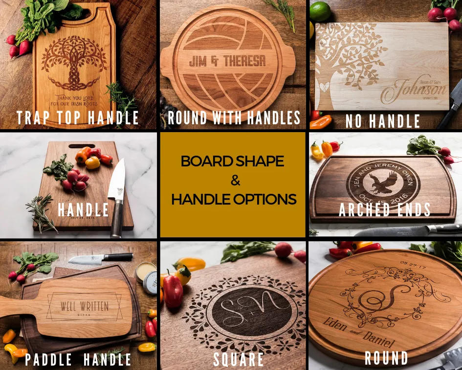 Personalized Celtic Cross Cutting Board | Irish Wedding Gift