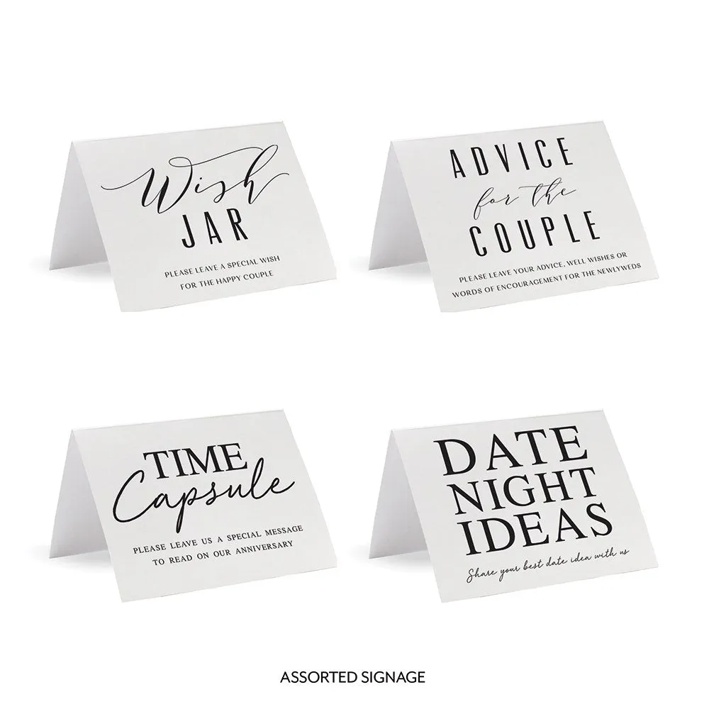 Personalized Mr. & Mrs. Glass Wedding Wishes Guest Book Jar