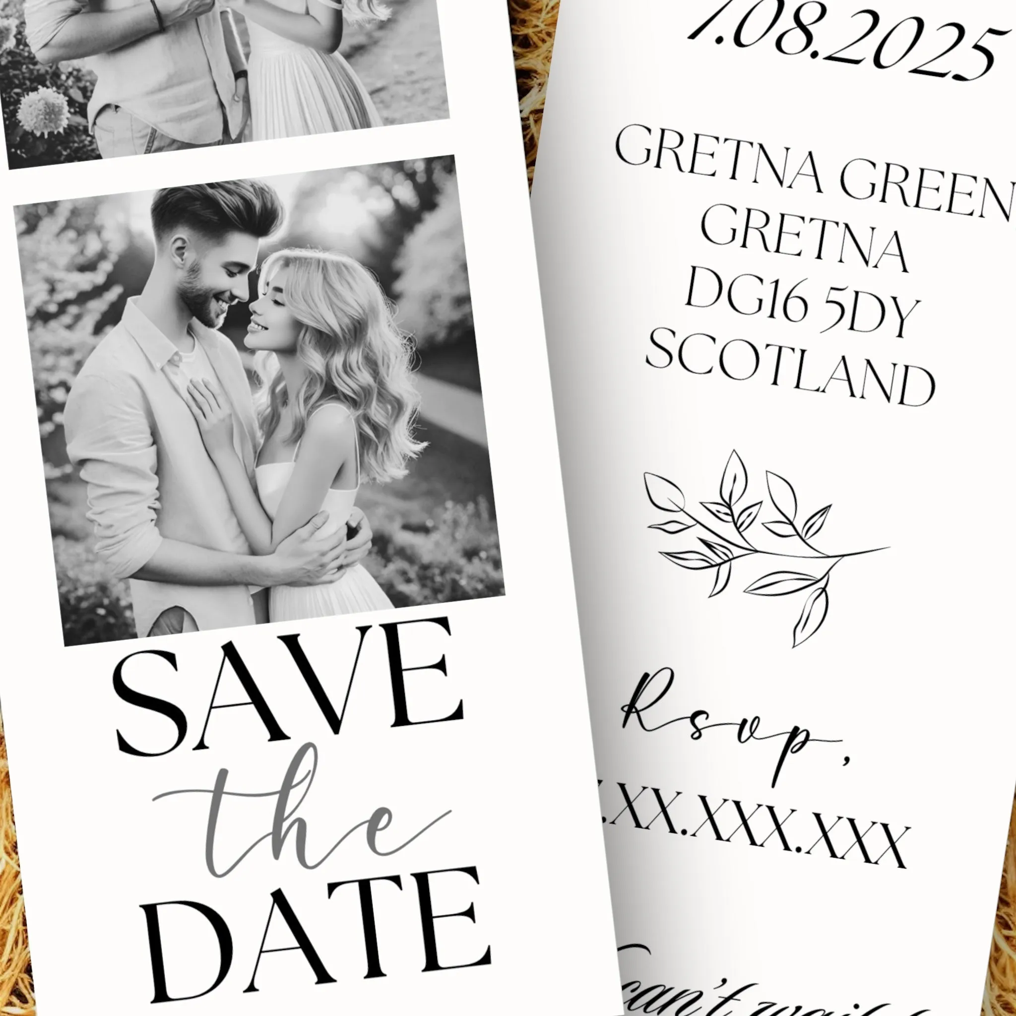 Photo strip Wedding SAVE THE DATE