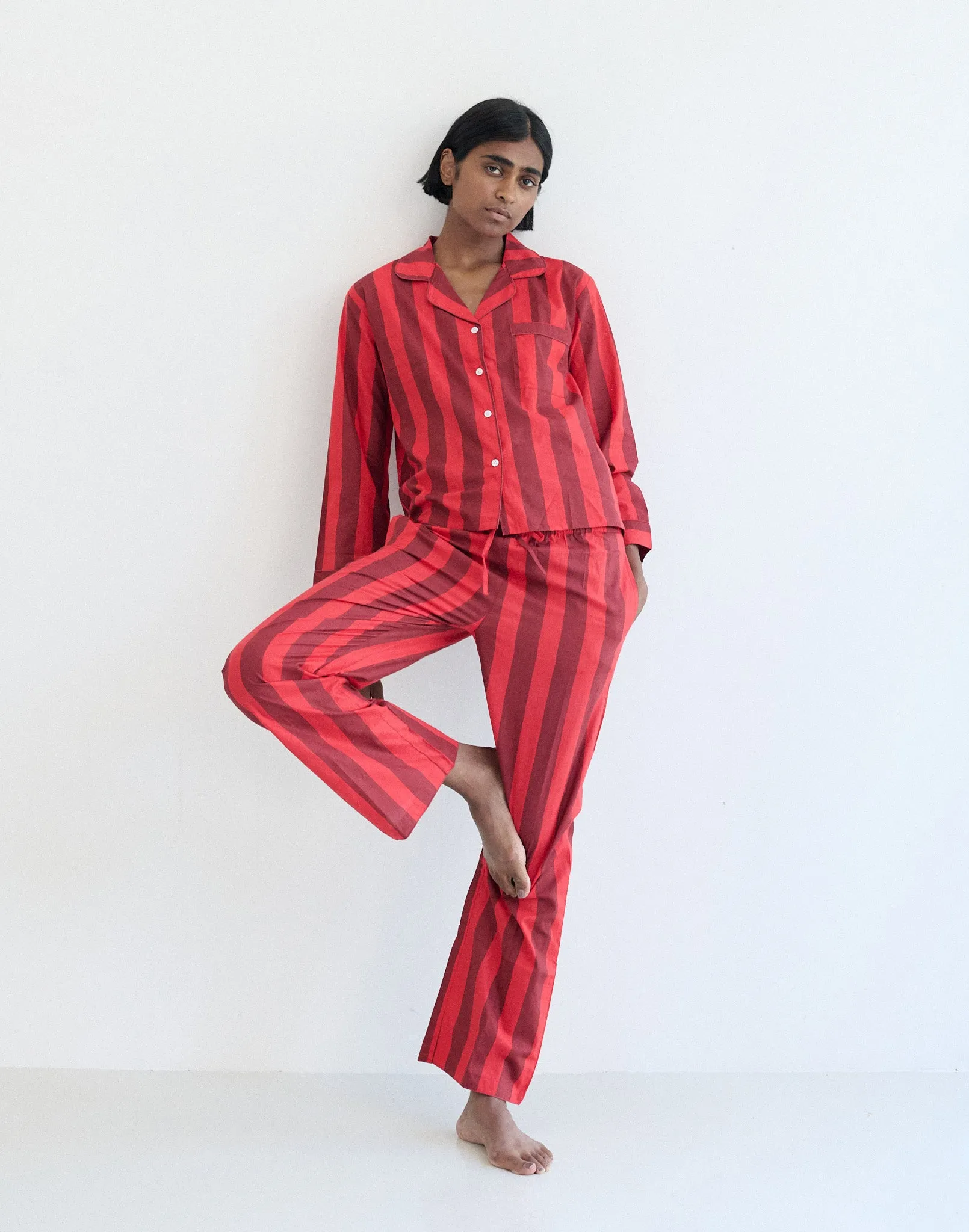 Pijama rayas Navidad