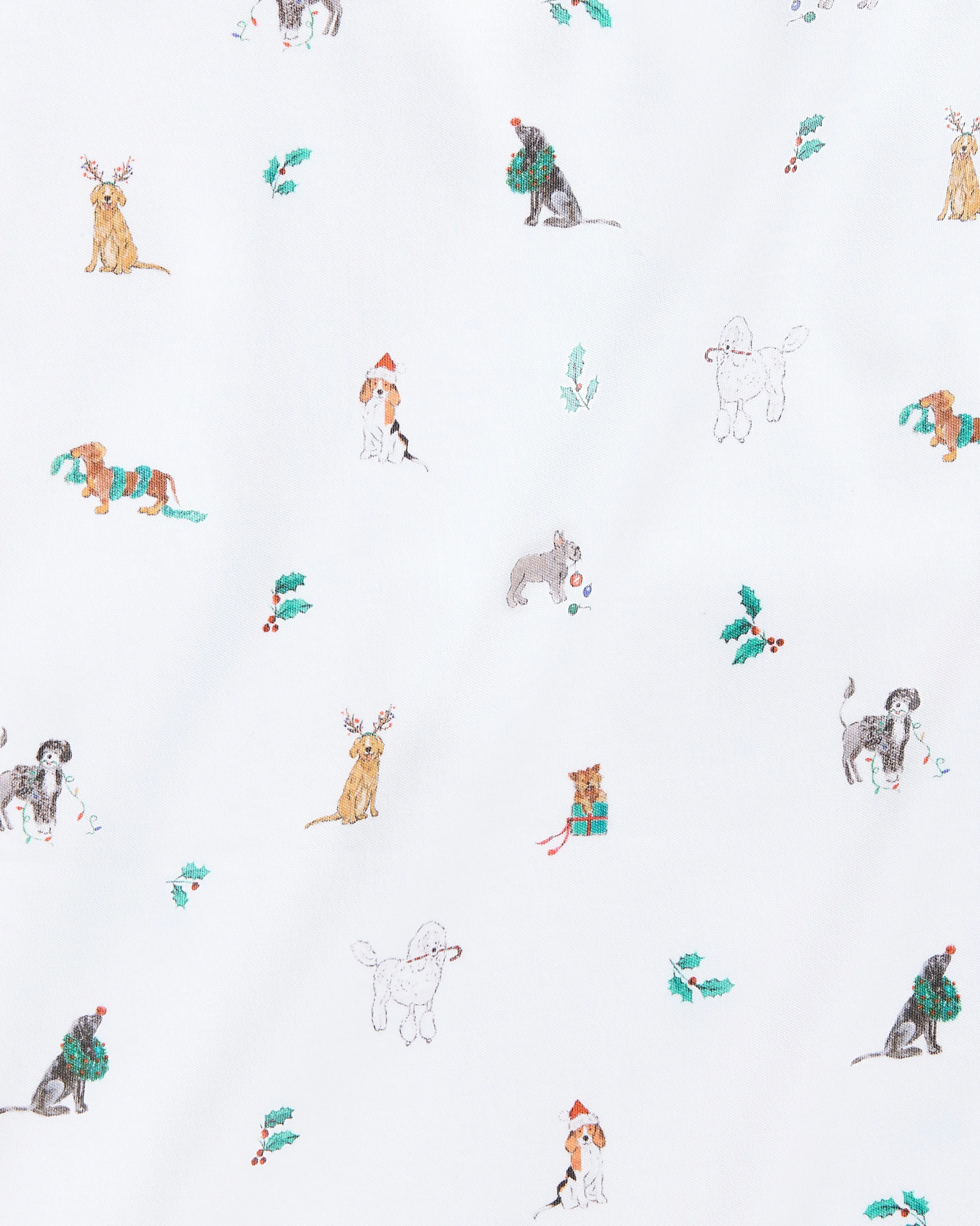 Pima Baby Blanket in Jingle Paws